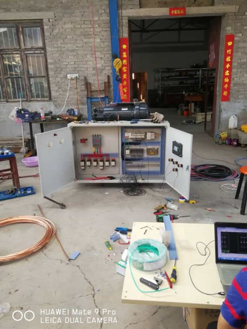 複盛單機（jī）螺杆機裝配中
